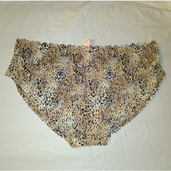 Victoria's Secret Animal Print Lace Waist XXL Hipster NWT - Picture 1 of 4
